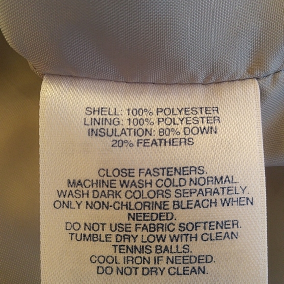 Lands' End Down Feathers Insulated Vest XL Gray Grey - Picture 4 of 14